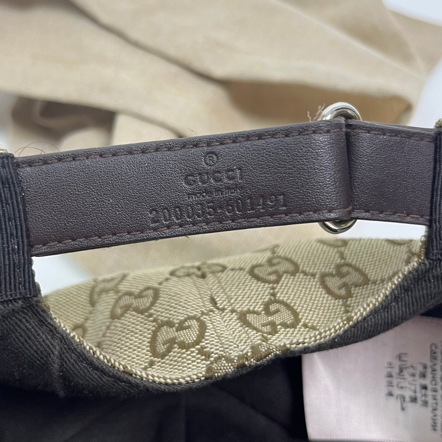 Gucci GG Monogramm Canvas Cap beige