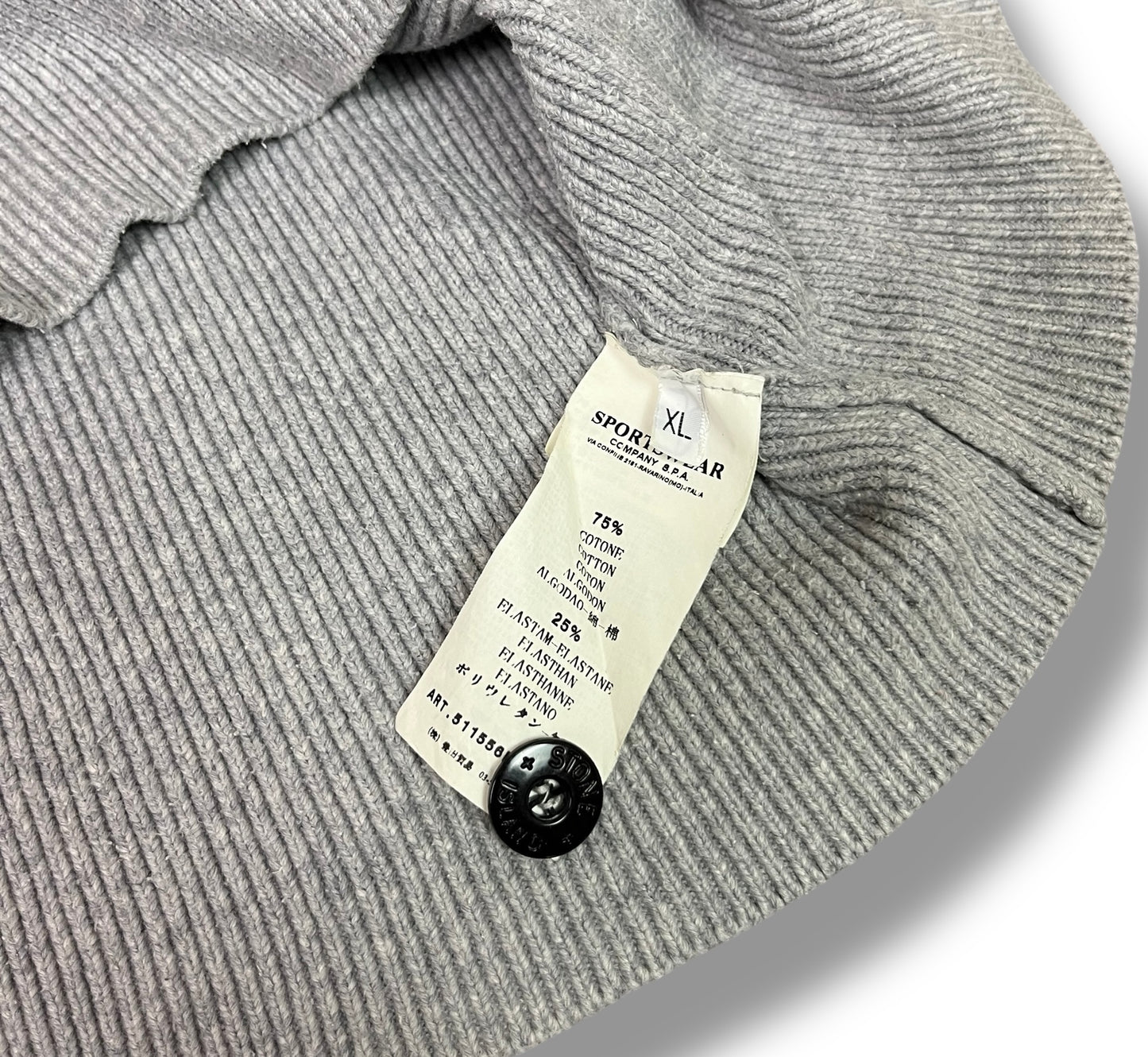 Stone Island 1/4 Kragen Stricksweater