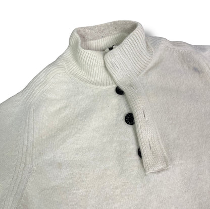 Stone Island 1/4 zip Sweater aus Lammwolle