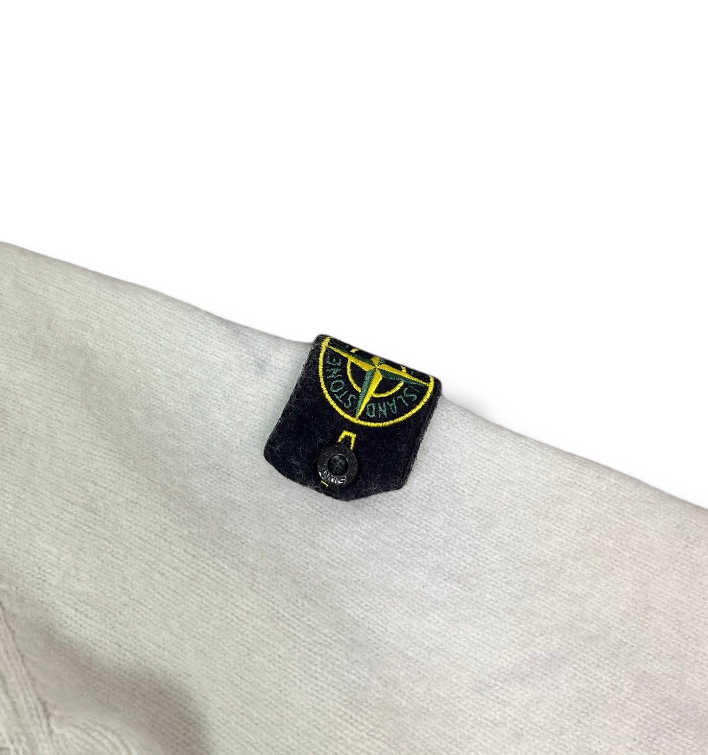 Stone Island 1/4 zip Sweater aus Lammwolle