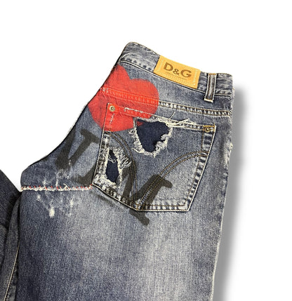 Dolce & Gabbana „I love denim“ Jeans