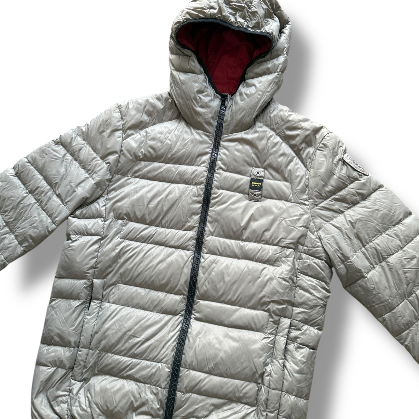 Blauer Pufferjacket M