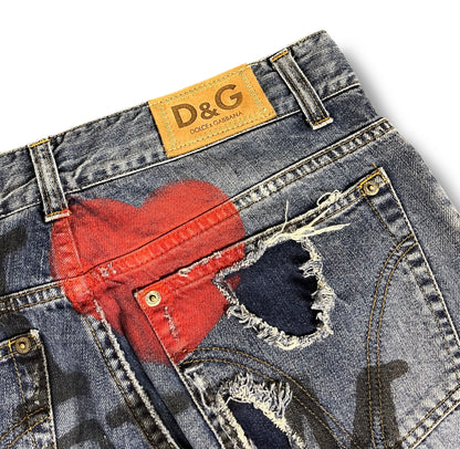 Dolce & Gabbana „I love denim“ Jeans