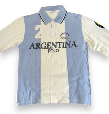 Argentinien langarm Poloshirt