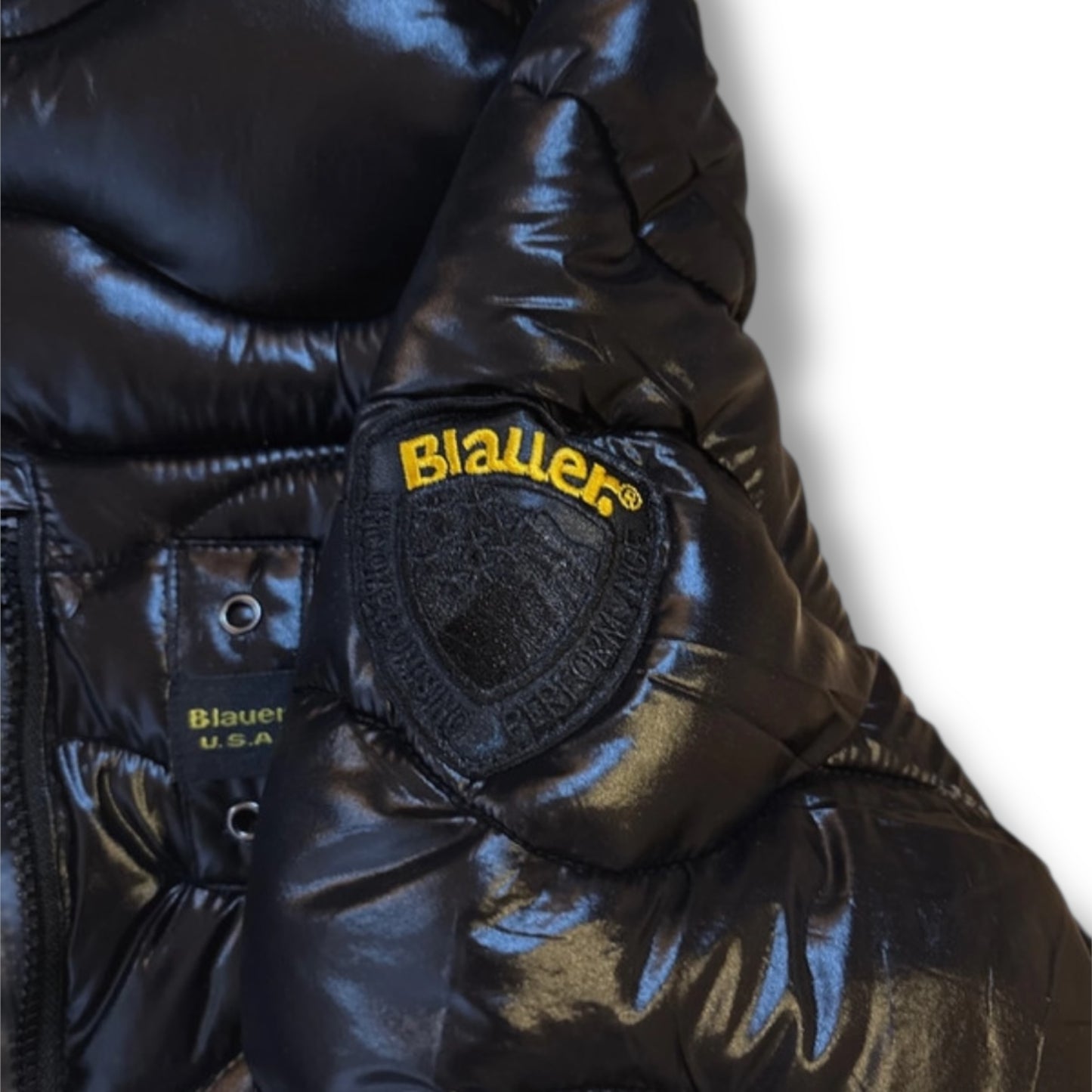 Blauer Pufferjacket M