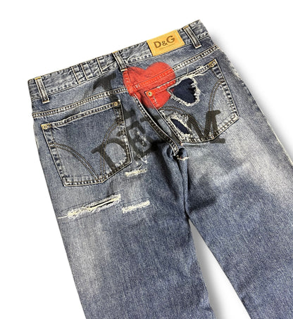 Dolce & Gabbana „I love denim“ Jeans