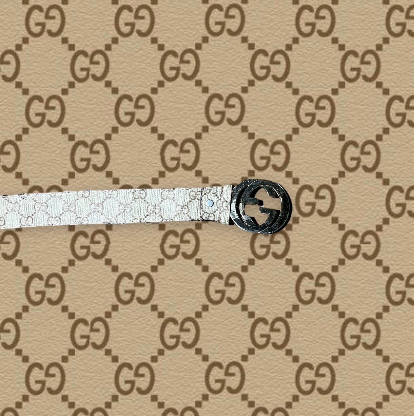 Gucci monogram belt