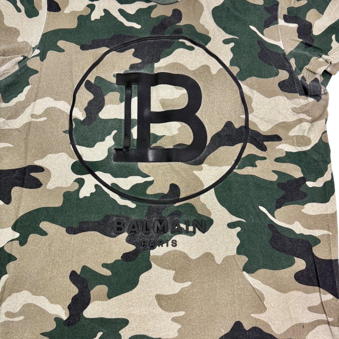 Balmain Paris Camouflage Tshirt M