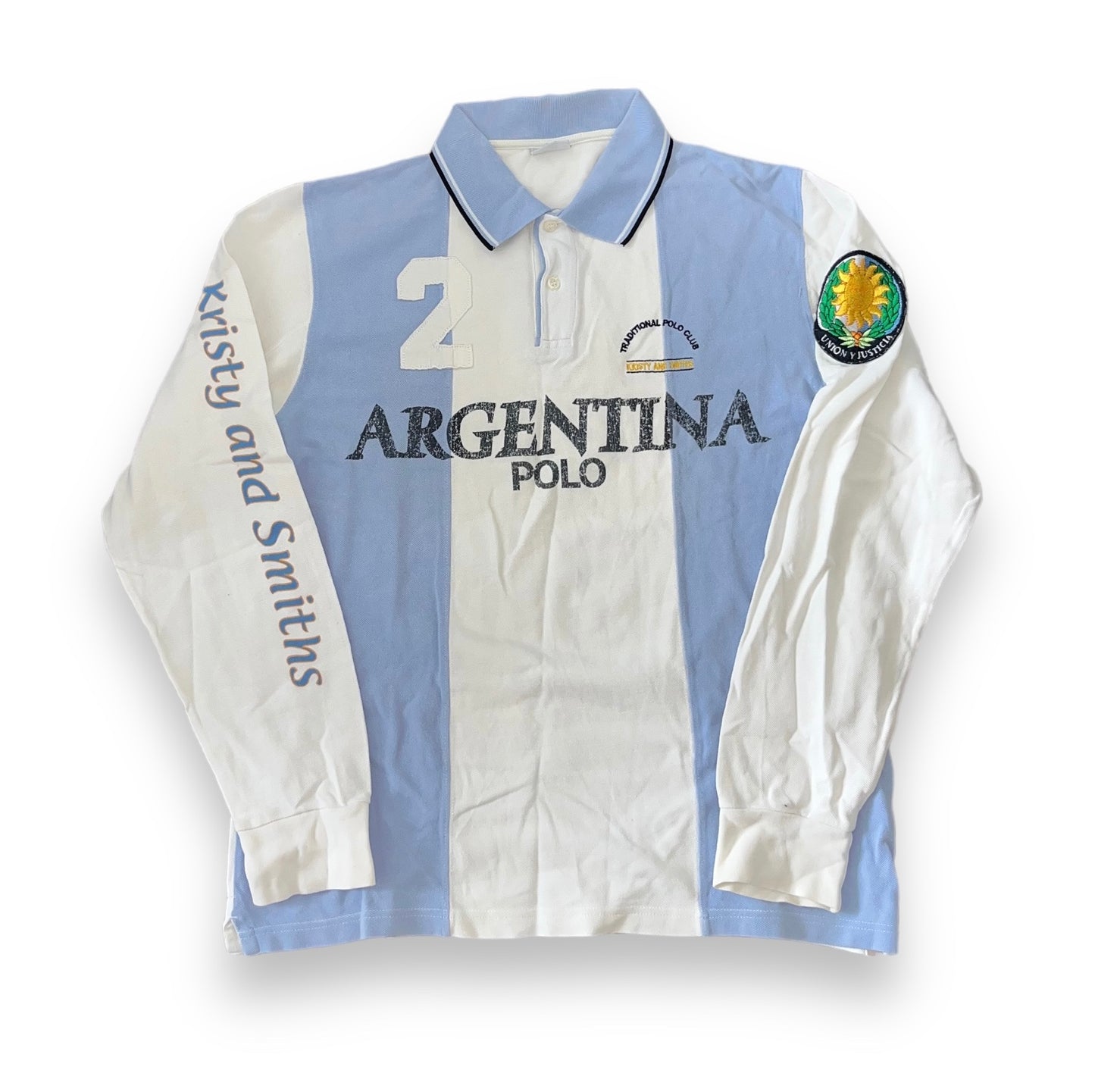 Argentinien langarm Poloshirt