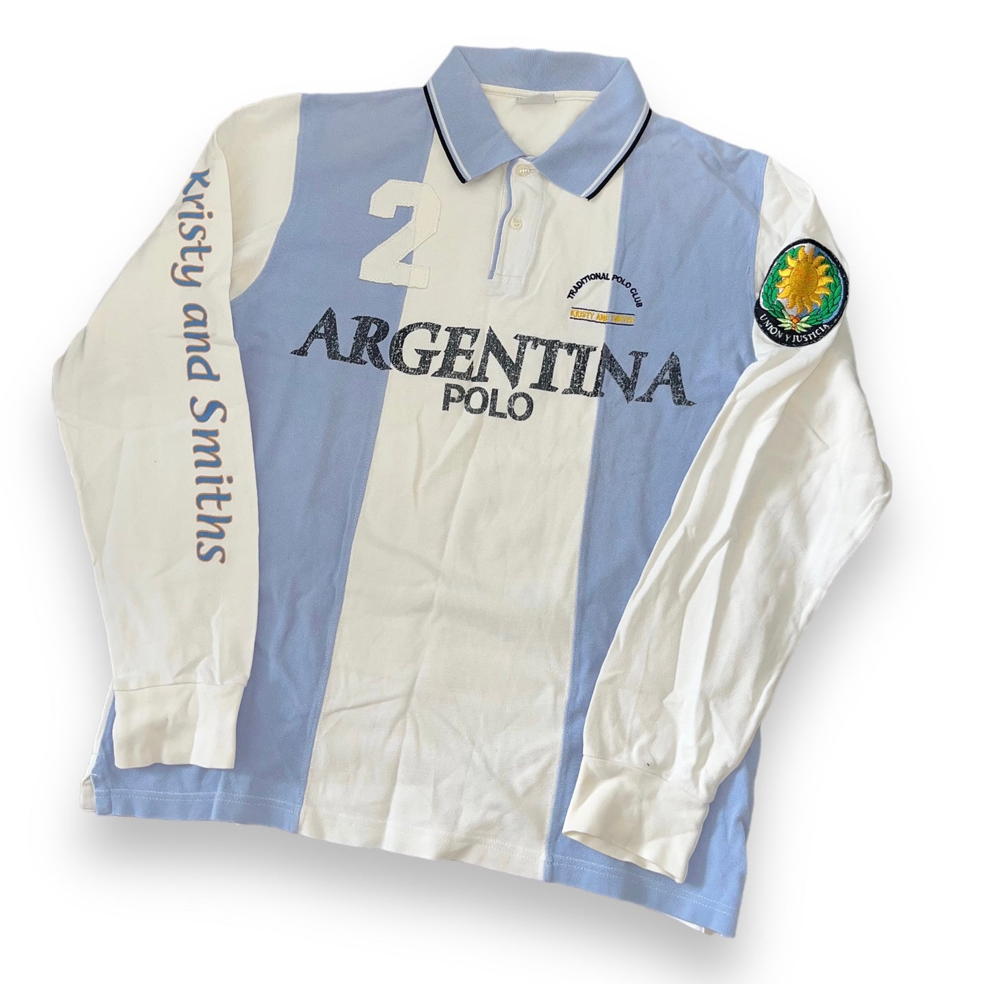 Argentinien langarm Poloshirt