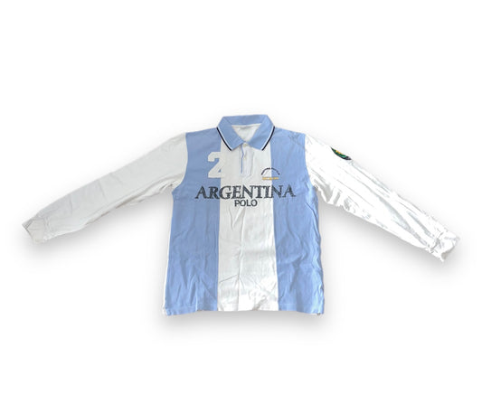 Argentinien langarm Poloshirt