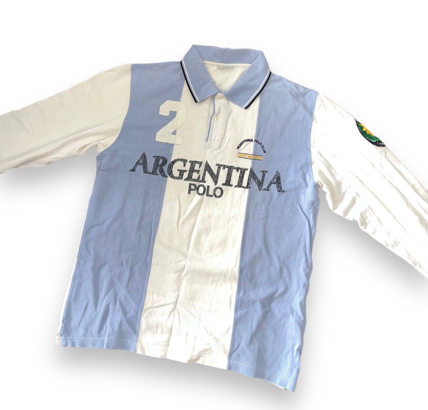 Argentinien langarm Poloshirt