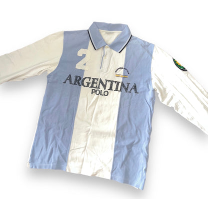 Argentinien langarm Poloshirt