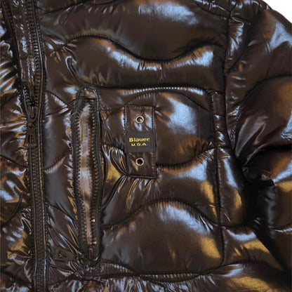Blauer Pufferjacket S