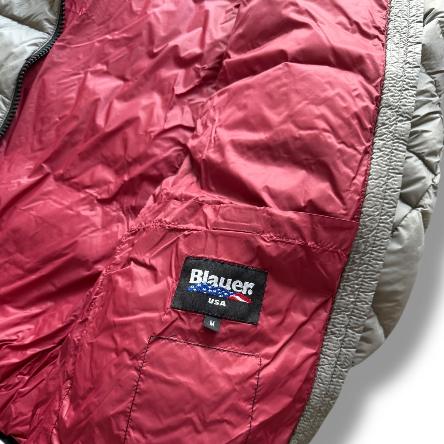 Blauer Pufferjacket M