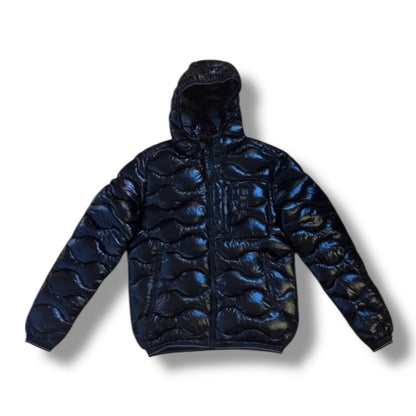Blauer Pufferjacket S